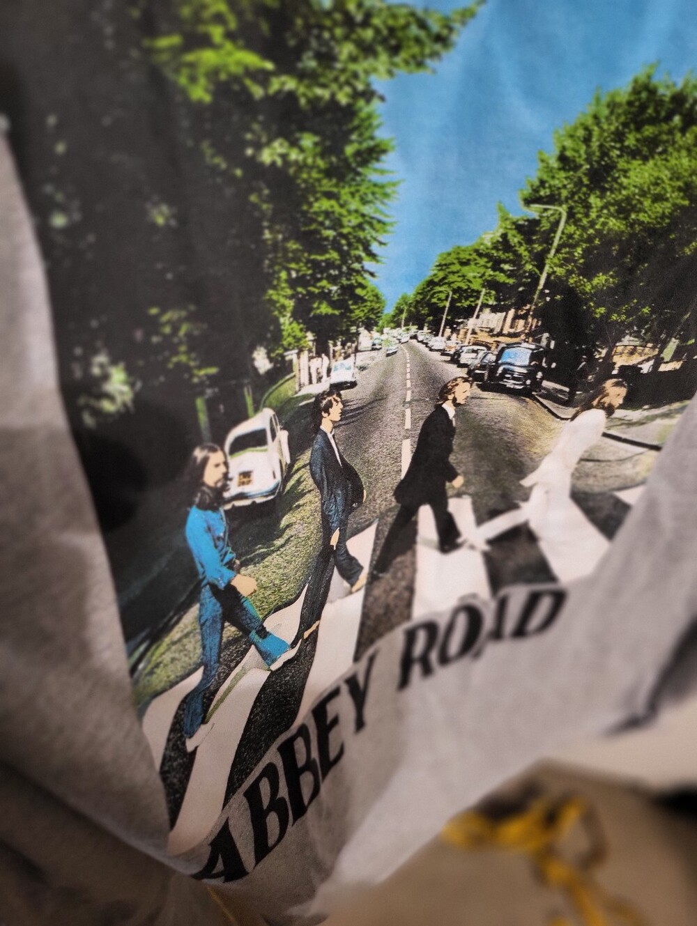 THE BEATLES GROUP ABBY ROAD Gray T SHIRT SIZE XL NEW - Picture 3 of 5
